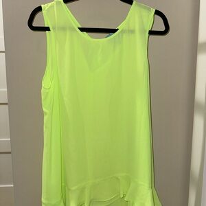 BNWT cece top Lime Green Sleeveless Women's Top